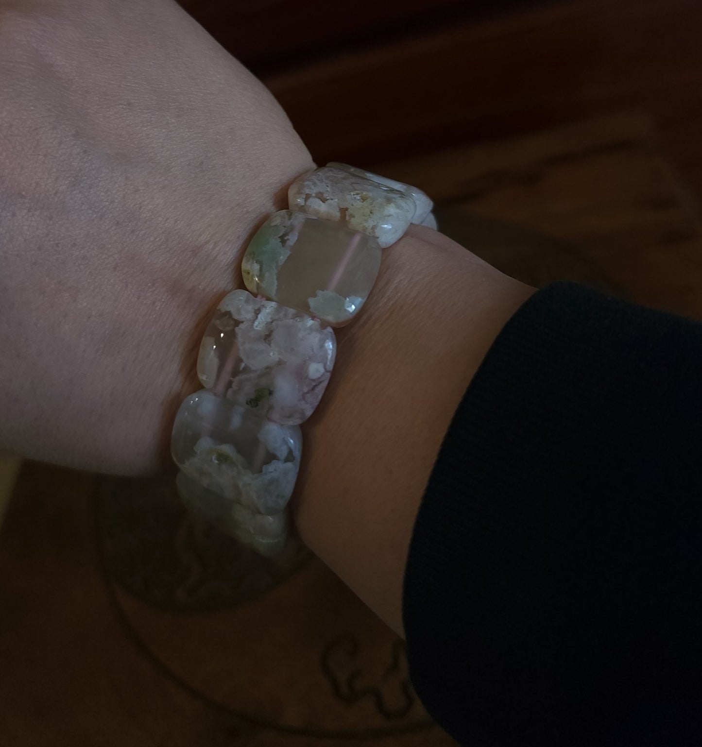 Flower Agate Bracelet