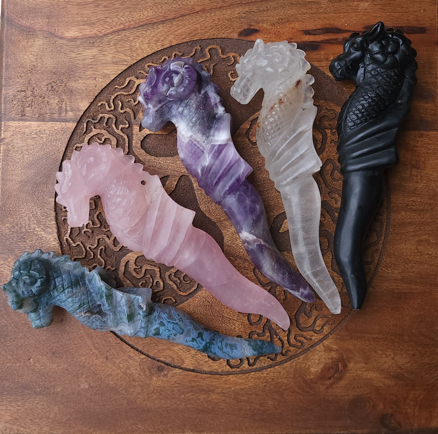 Dragon Wand - Rose Quartz