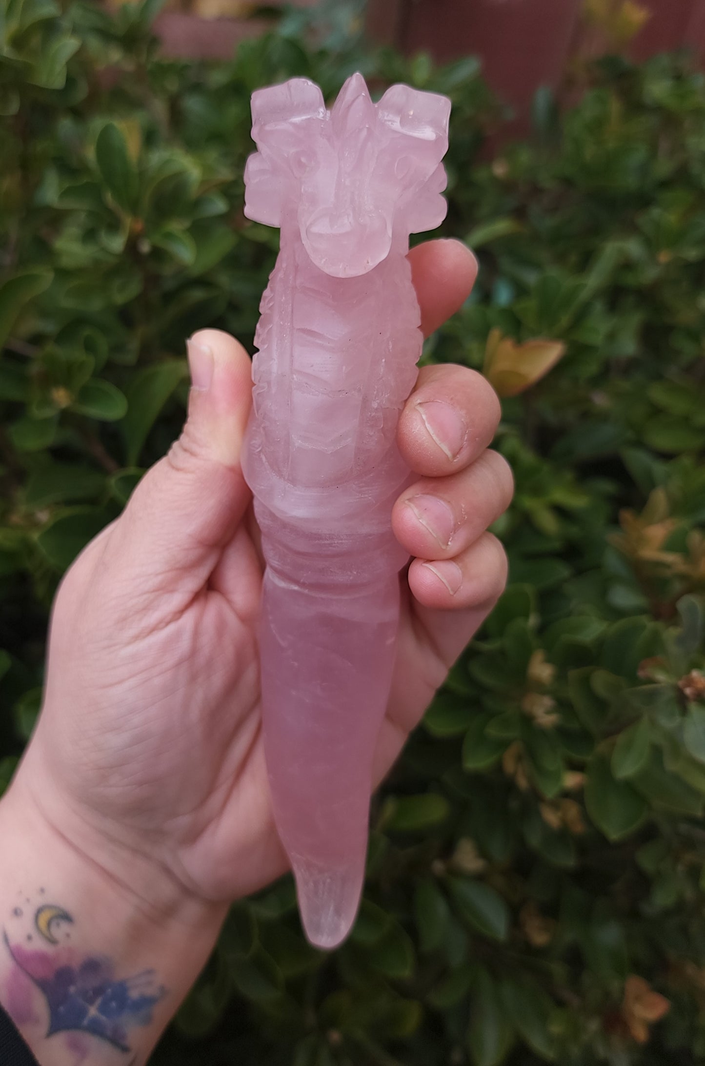 Dragon Wand - Rose Quartz