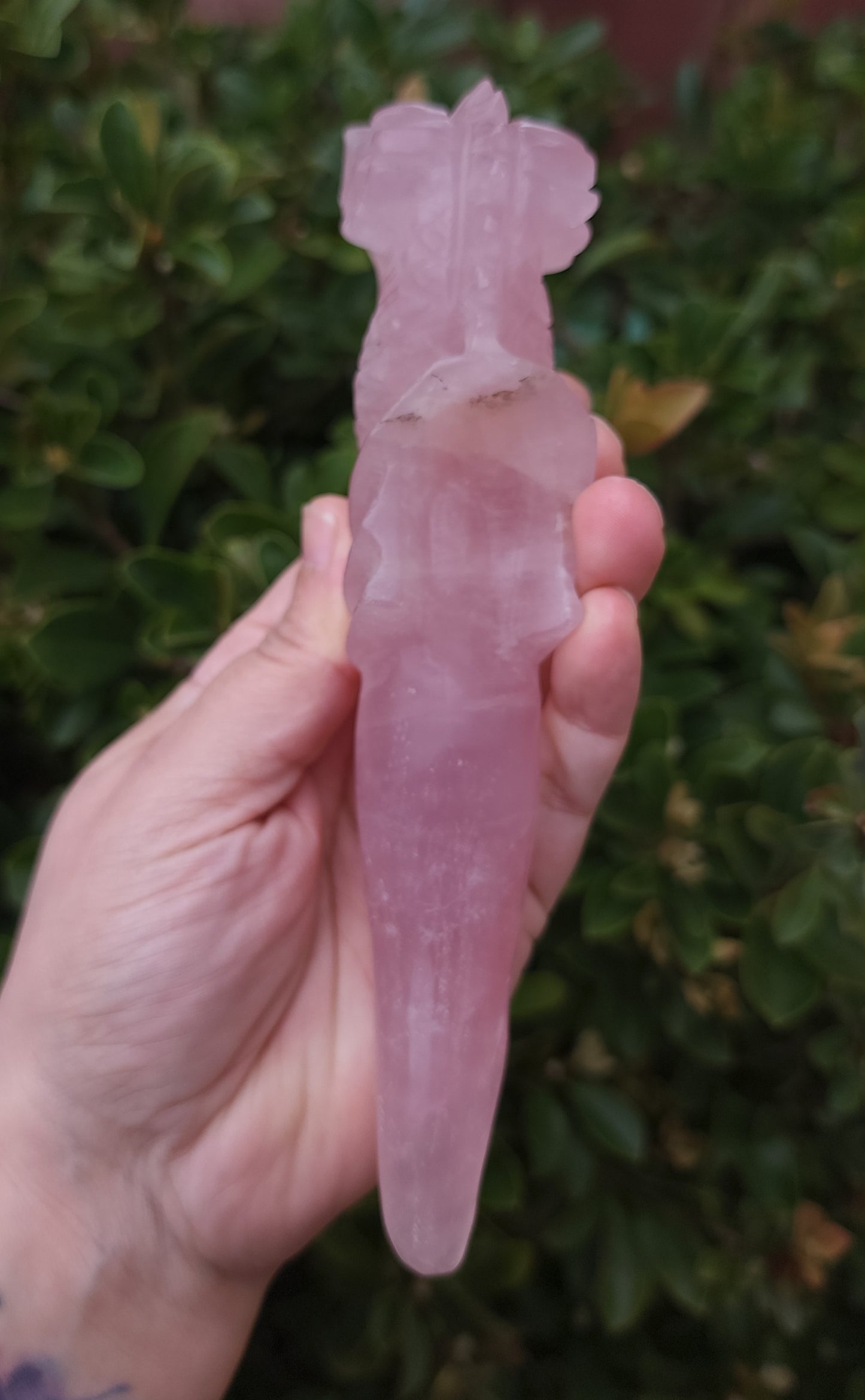 Dragon Wand - Rose Quartz