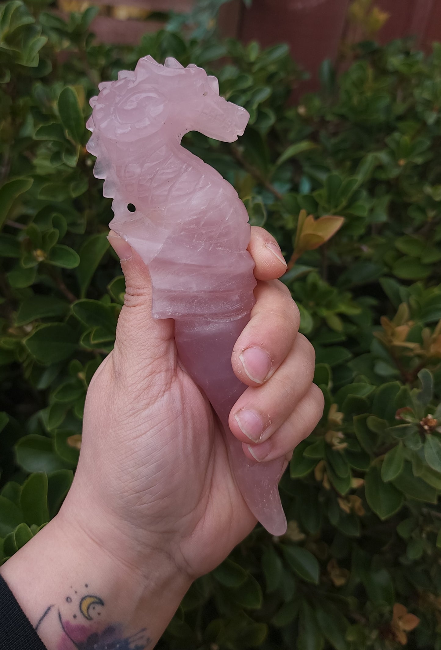 Dragon Wand - Rose Quartz
