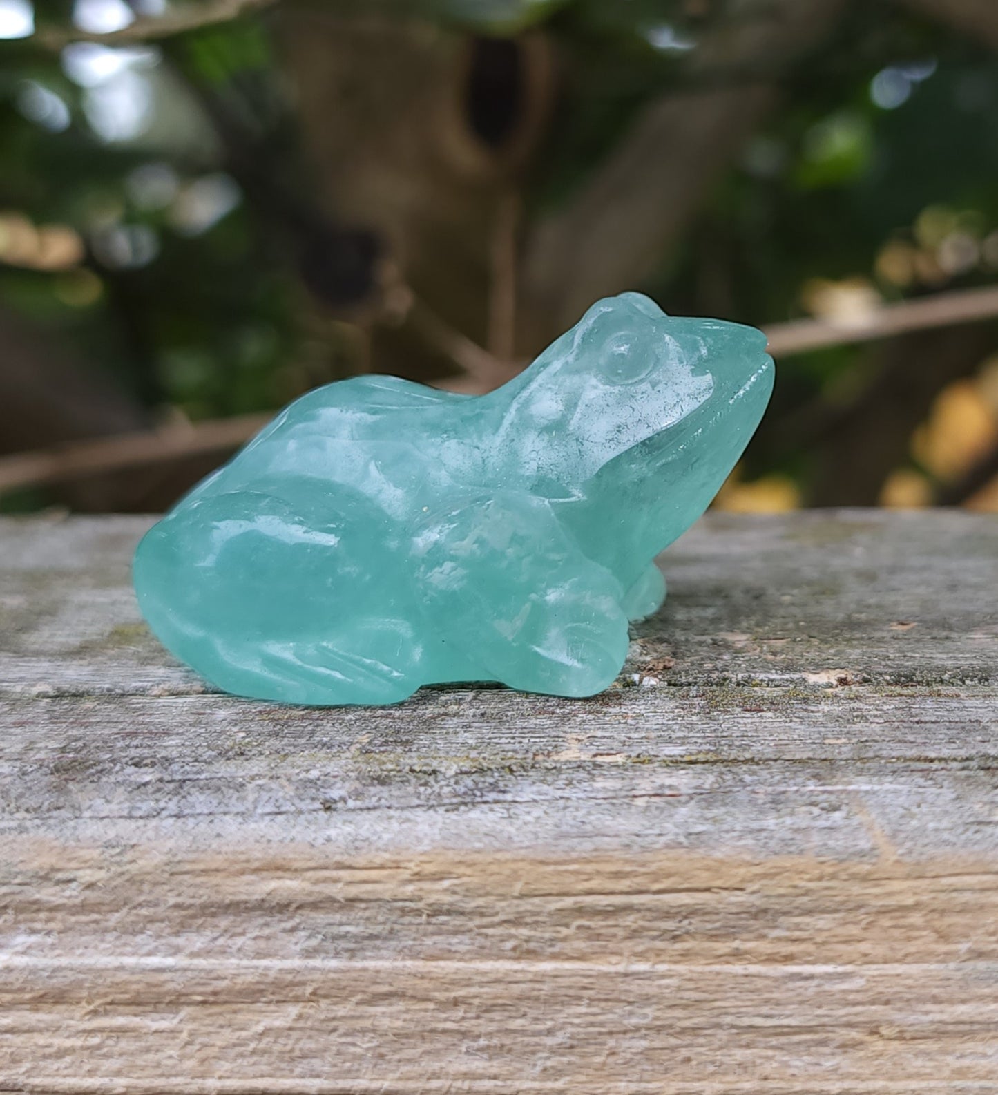 Green Fluorite Frog
