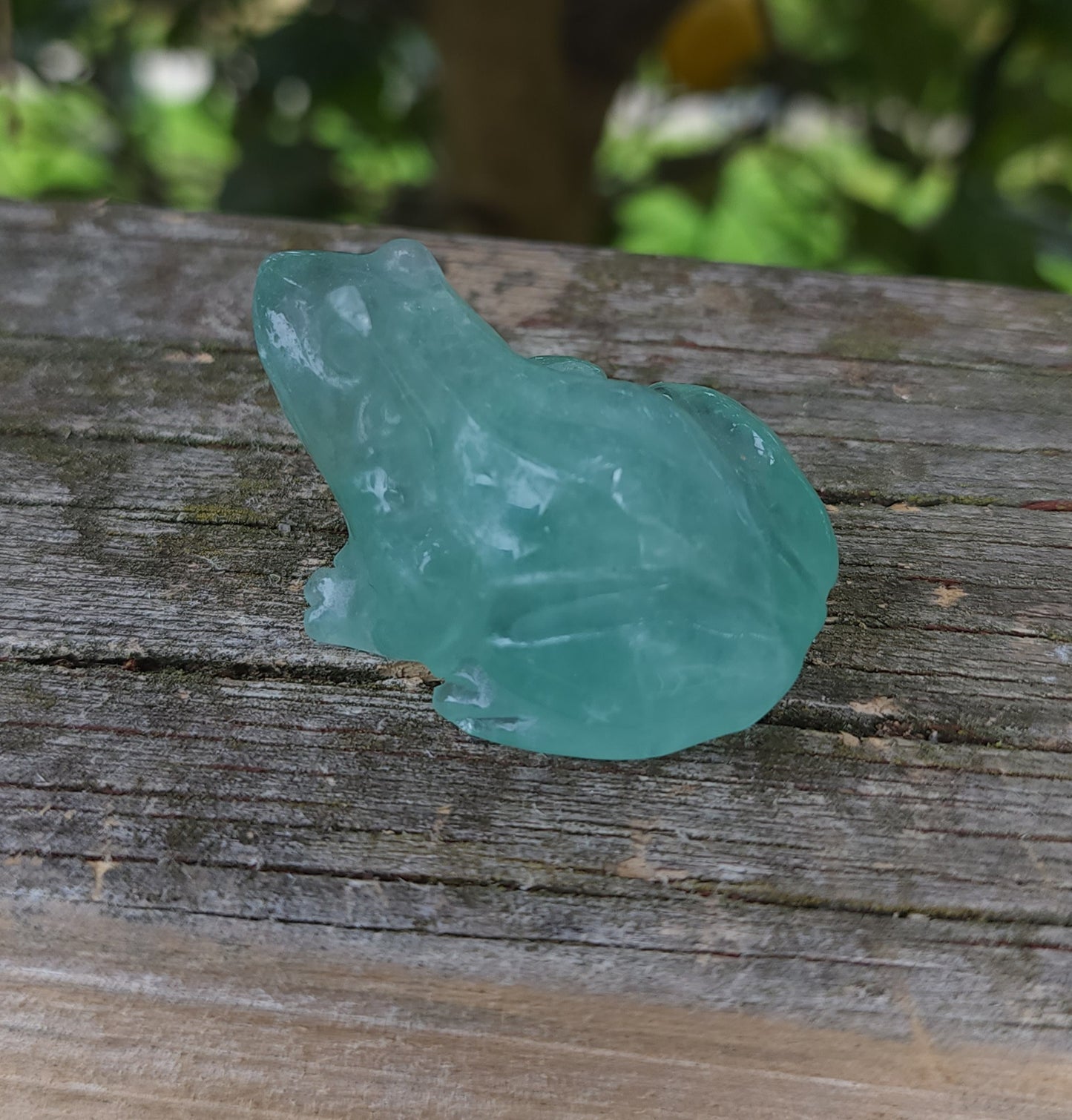 Green Fluorite Frog