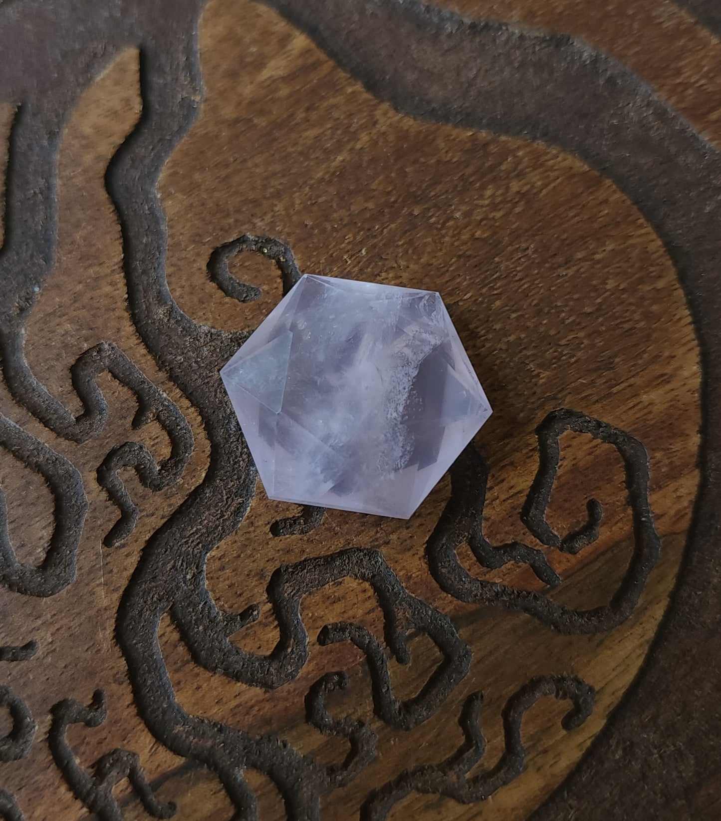 Rose Quartz Hexagon - Small