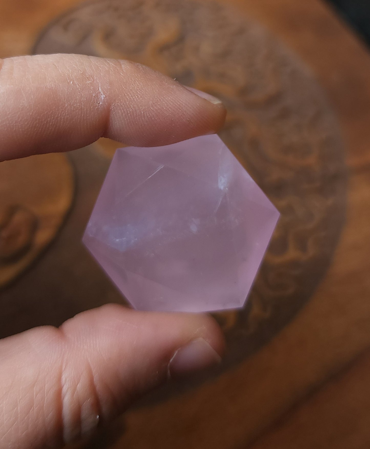 Rose Quartz Hexagon