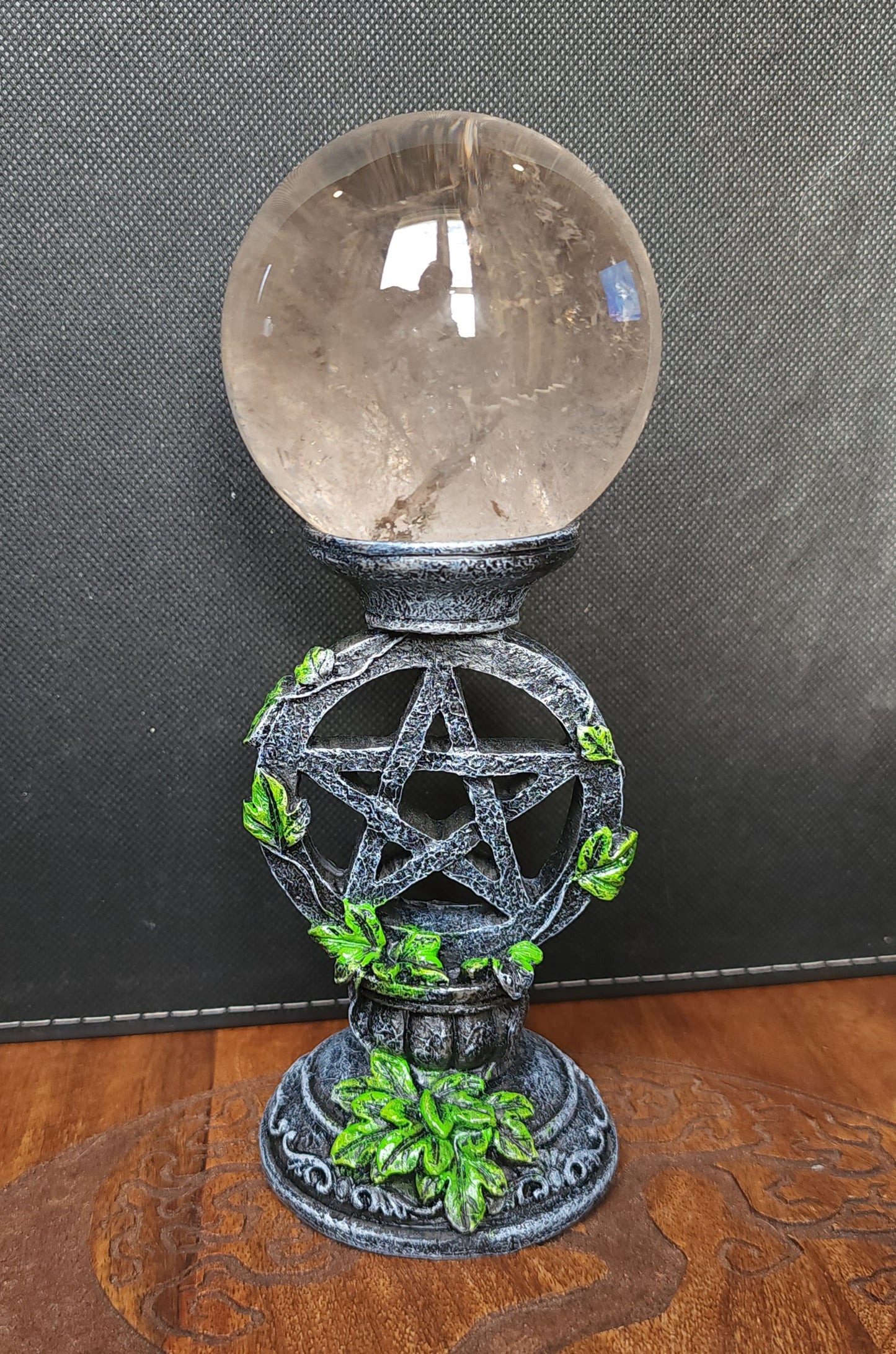 Pentacle Sphere Stand - Grey & Green