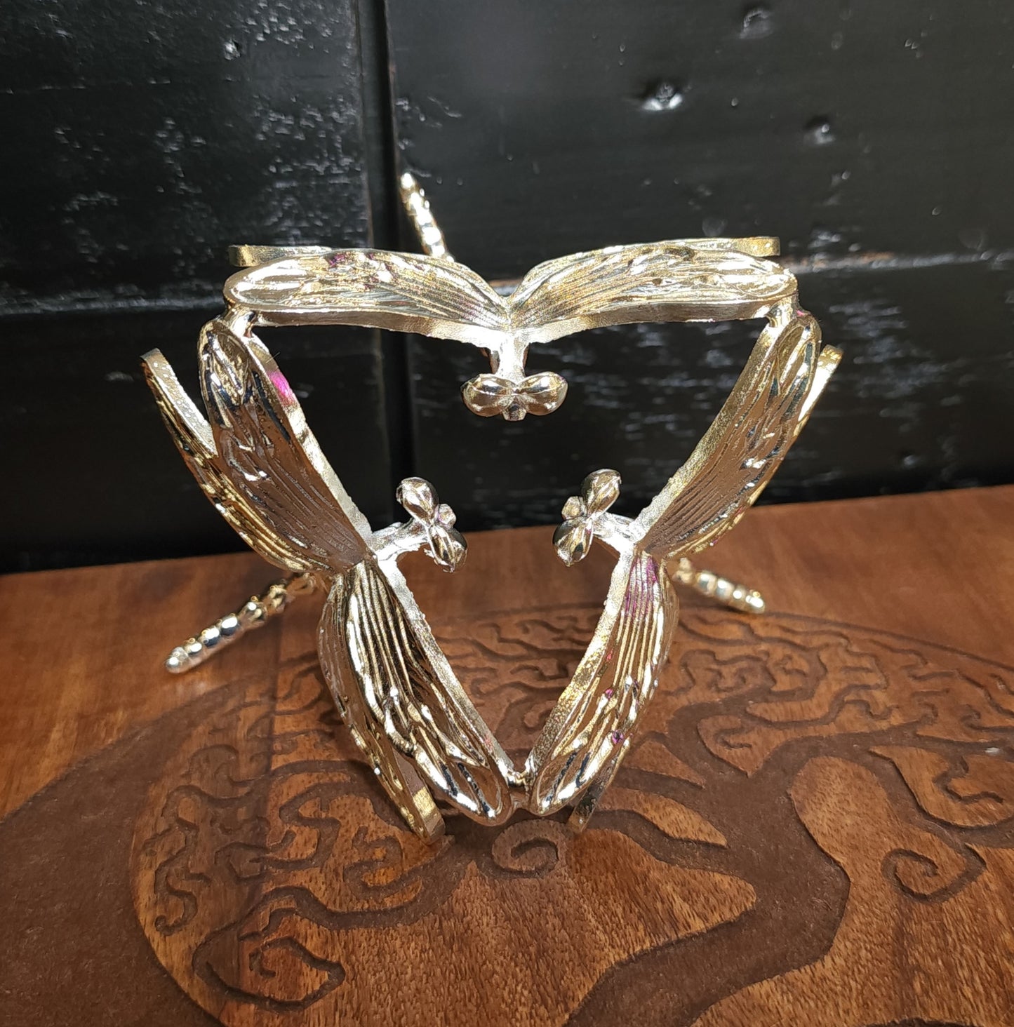 Dragonfly Sphere Stand - Silver
