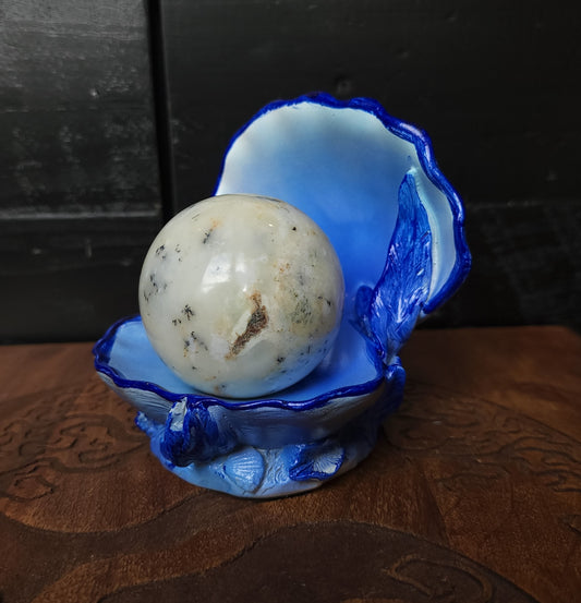 Blue Shell Sphere Stand