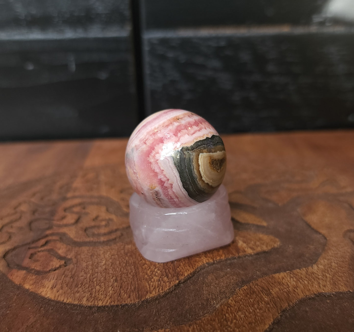Rose Quartz Sphere Stand