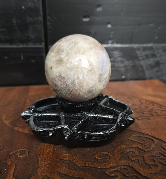 Floral Pentacle Sphere Stand