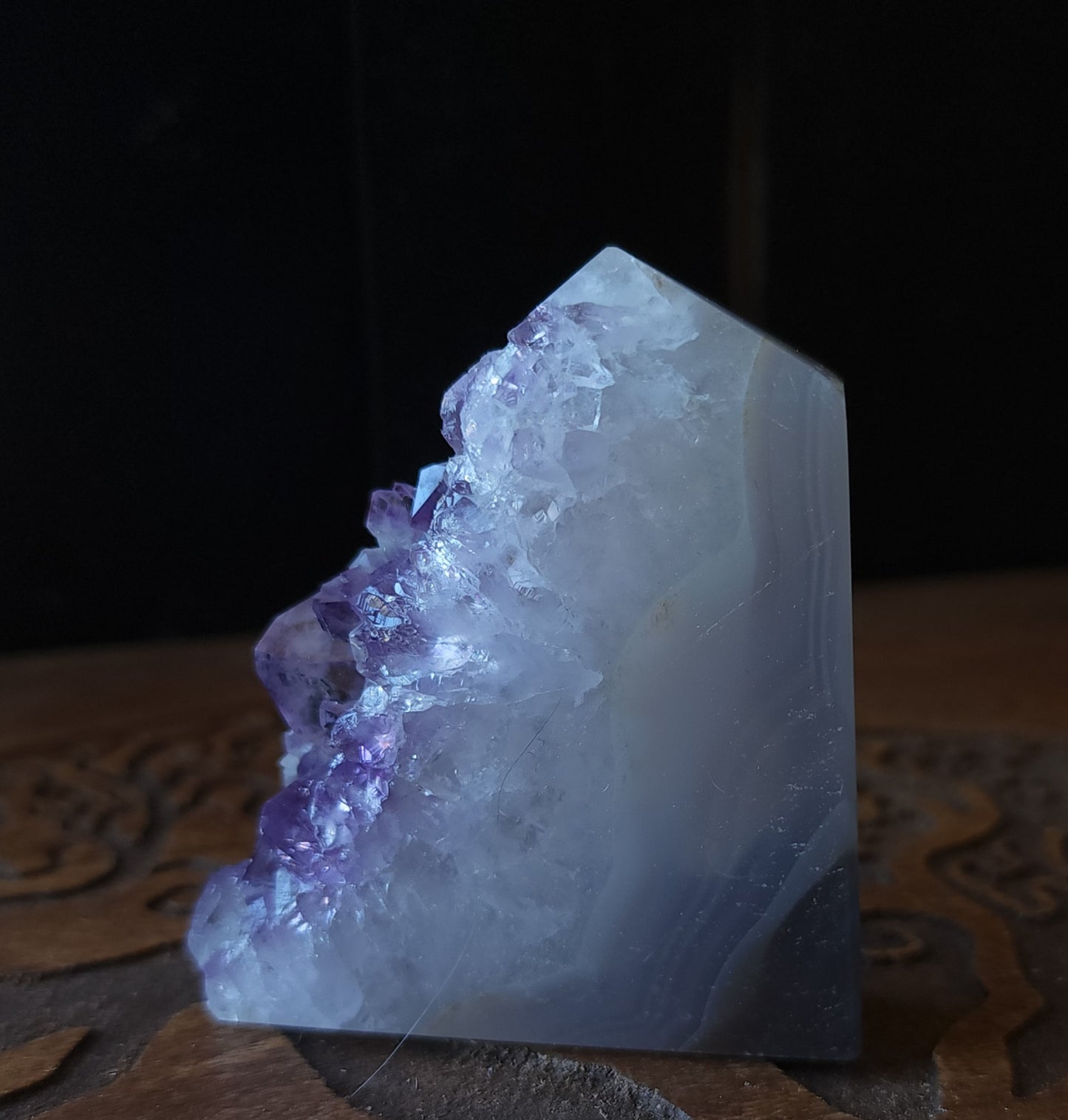 Amethyst Druzy Agate Point