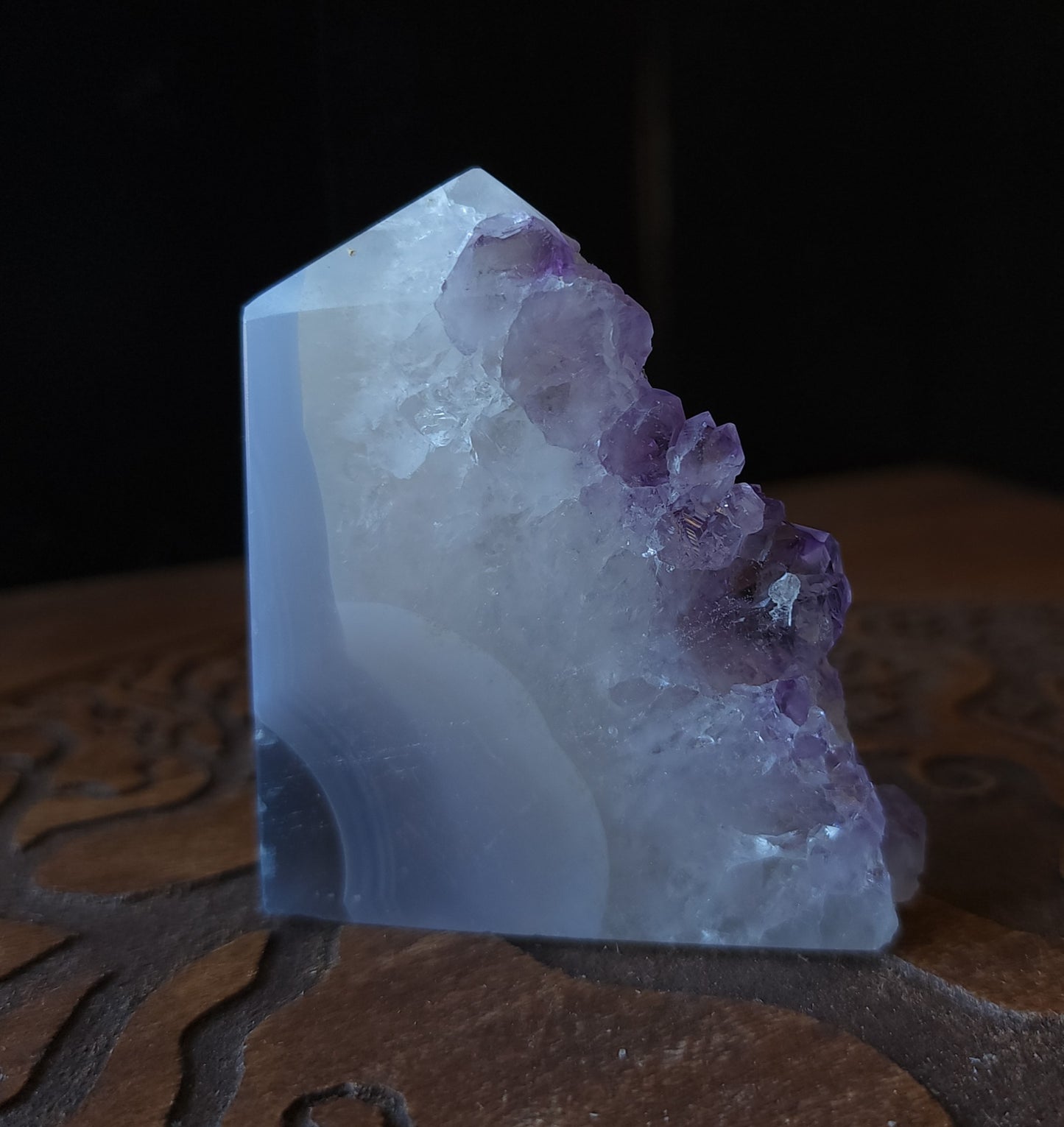 Amethyst Druzy Agate Point