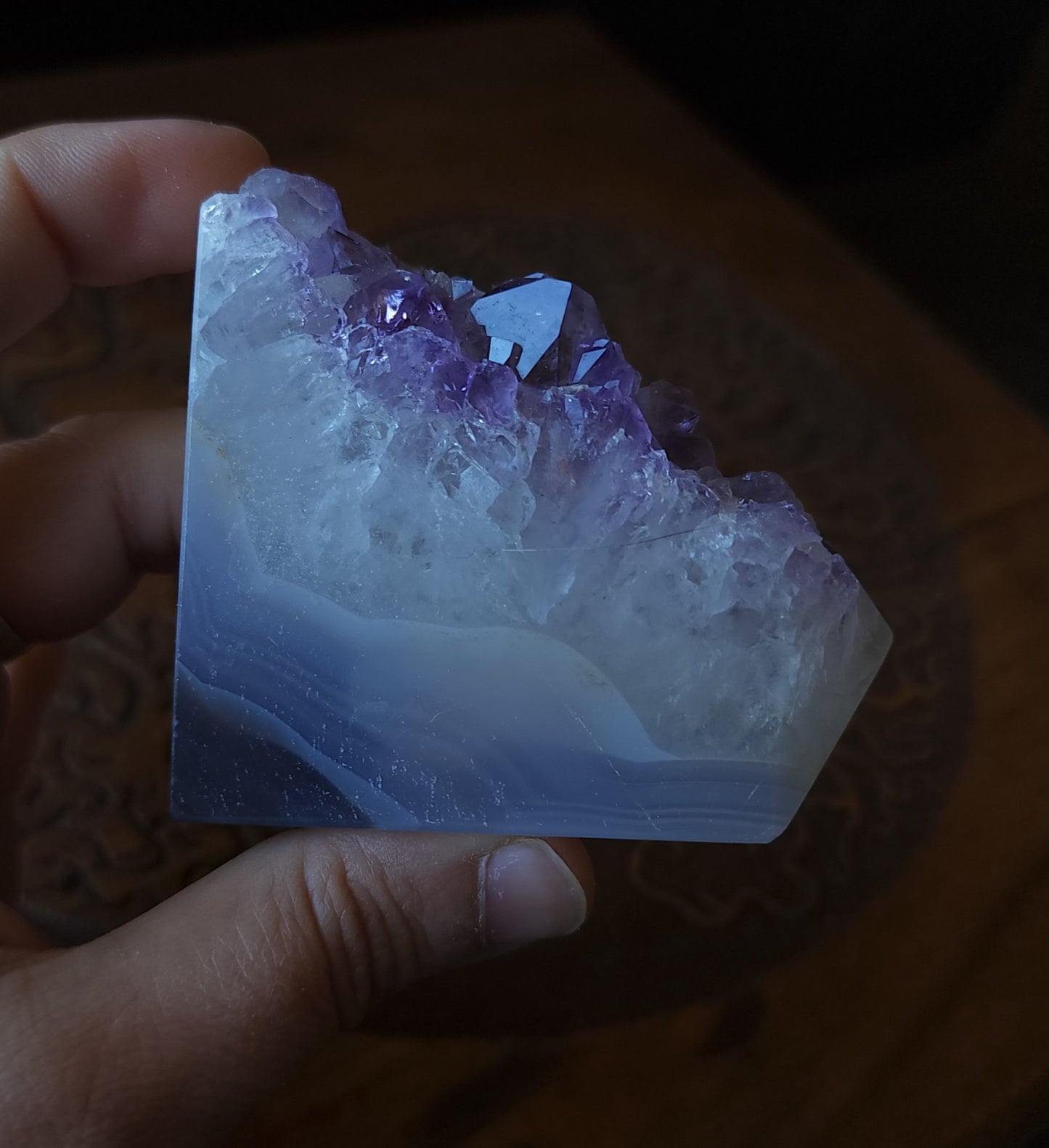 Amethyst Druzy Agate Point