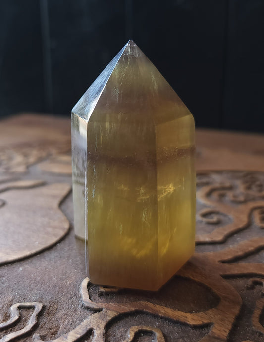 Yellow Fluorite Point