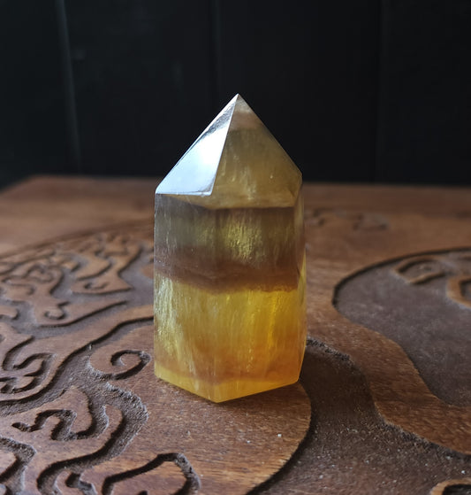 Yellow Fluorite Point