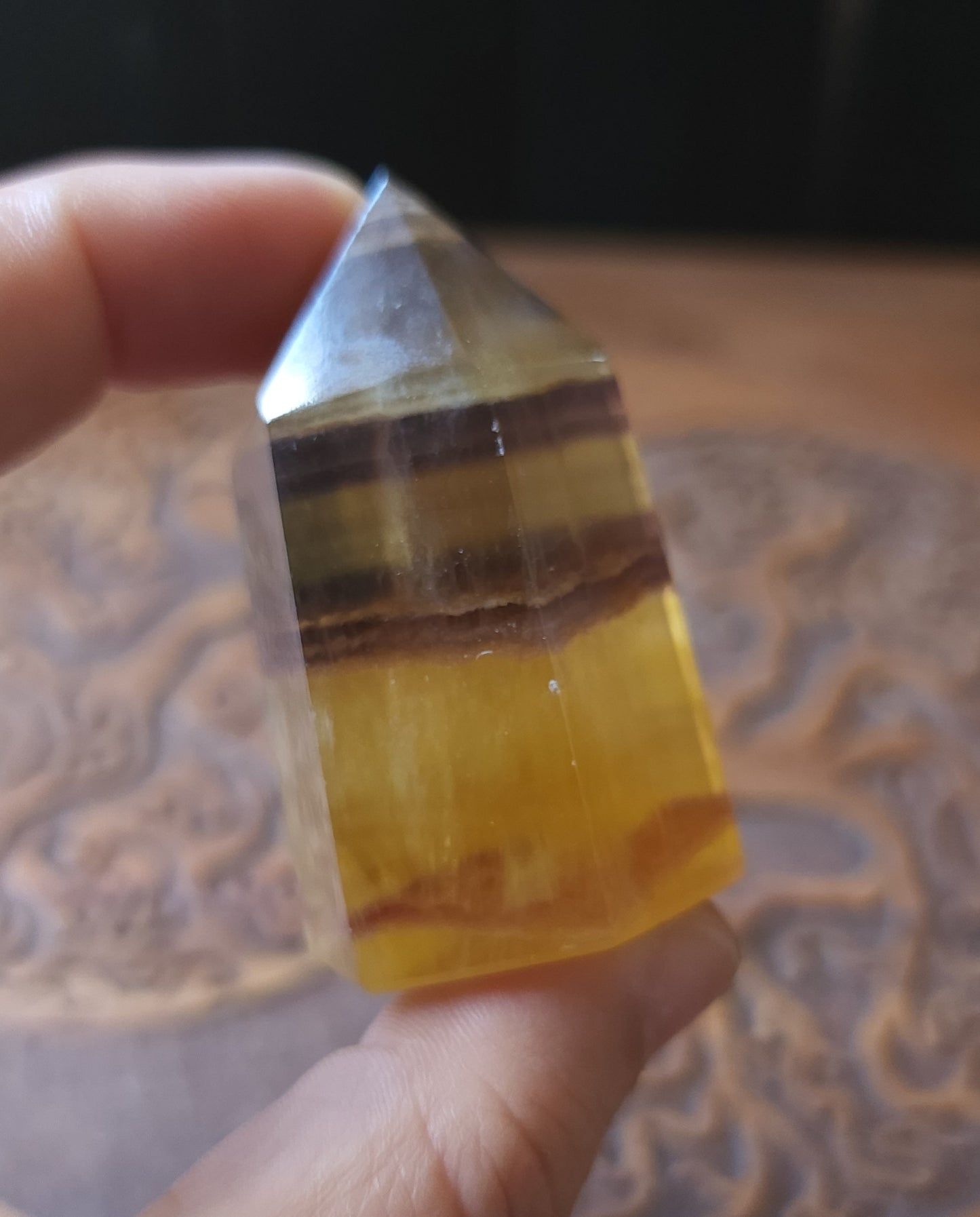 Yellow Fluorite Point