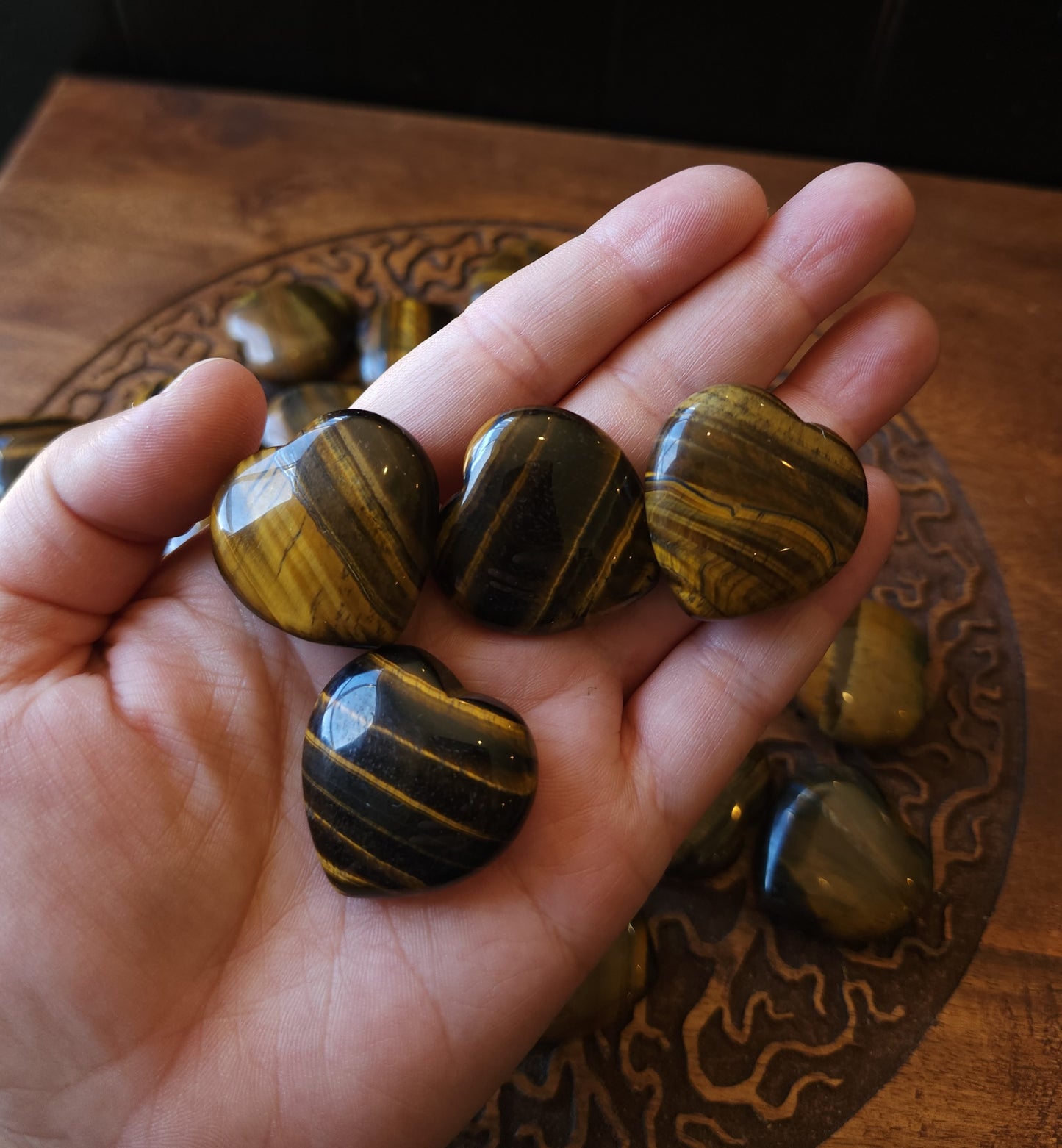 Tiger's Eye Heart