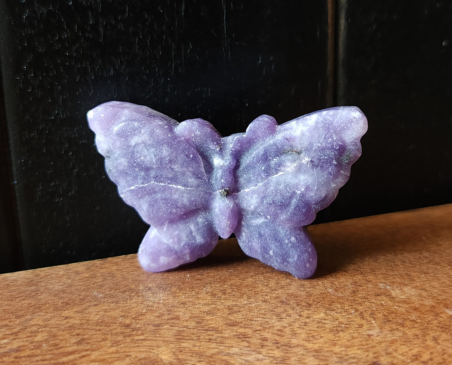 Lepidolite Butterfly Carving