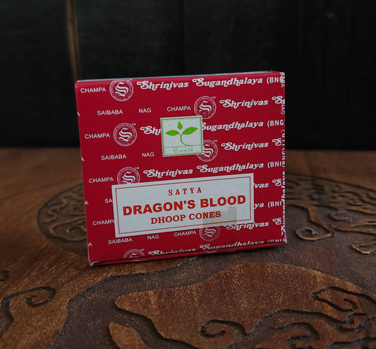 Satya Dragon's Blood Dhoop Cones Incense