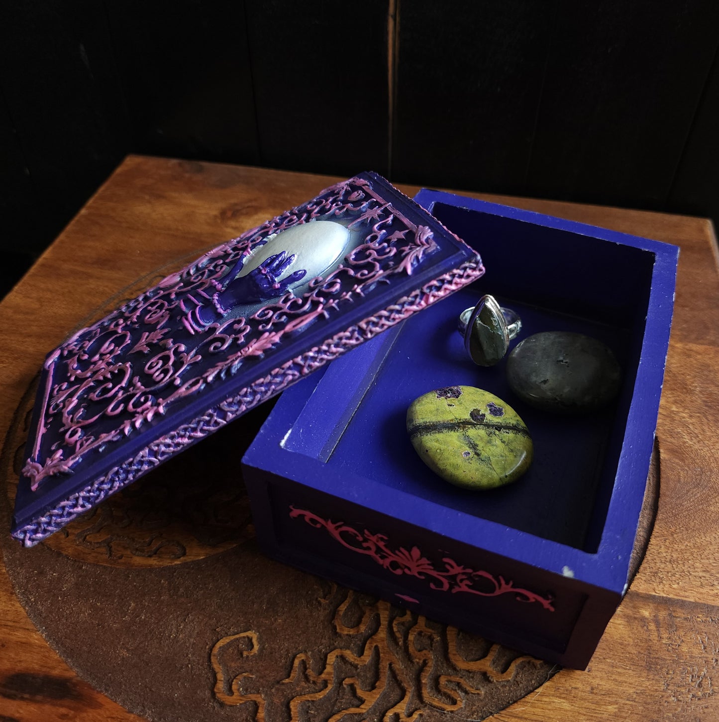 Fortune Teller Trinket Box - Purple