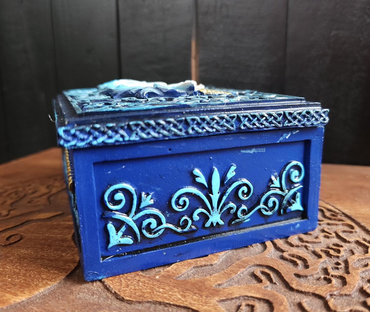 Unicorn Trinket Box - Blue