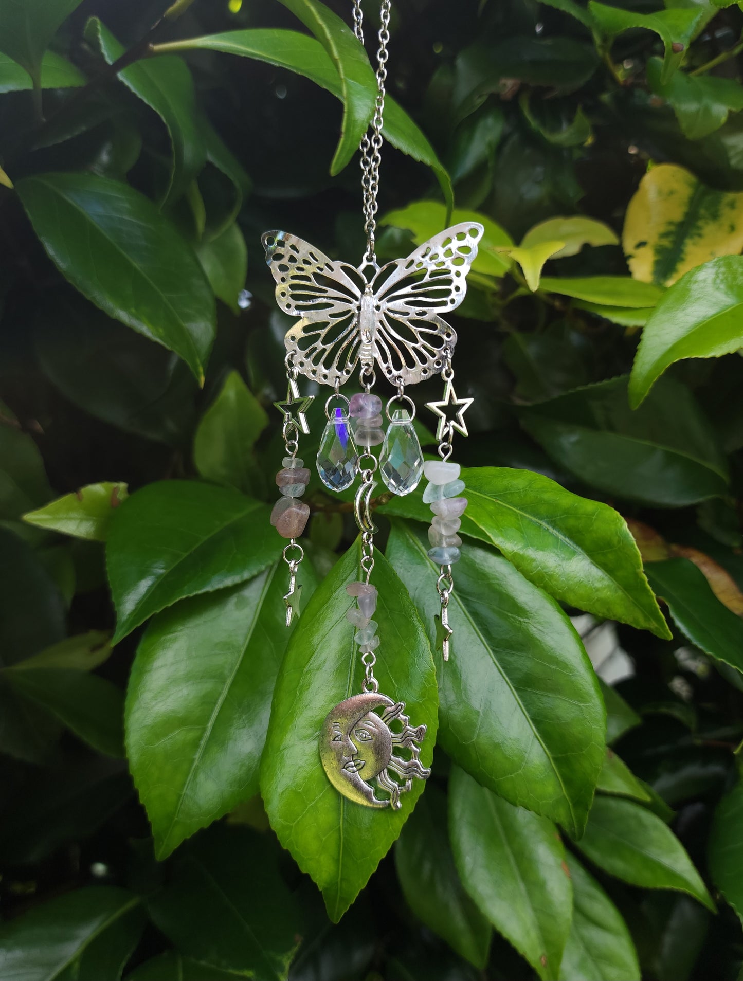 Celestial Butterfly Suncatcher - Fluorite