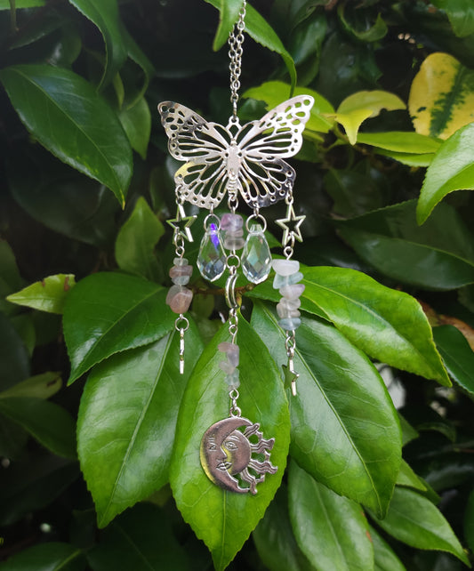 Celestial Butterfly Suncatcher - Fluorite