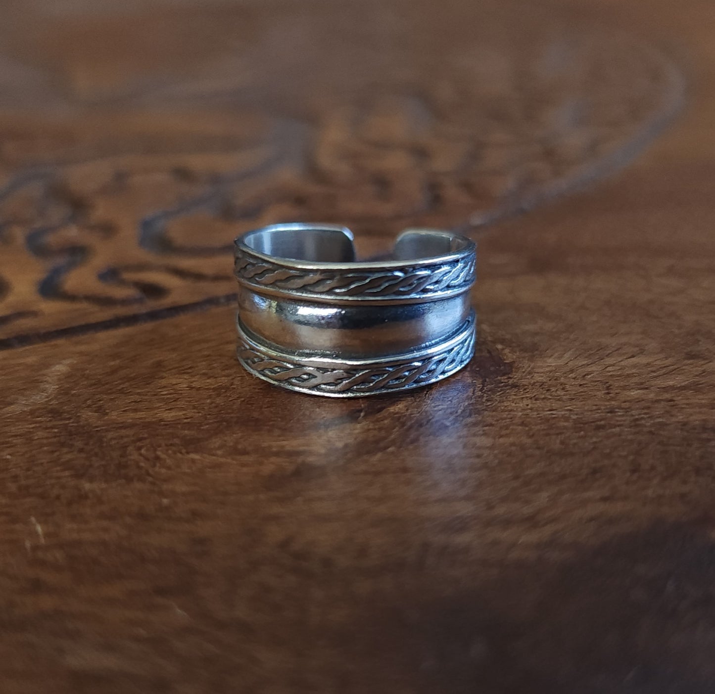 Sterling Silver Boho Toe Ring