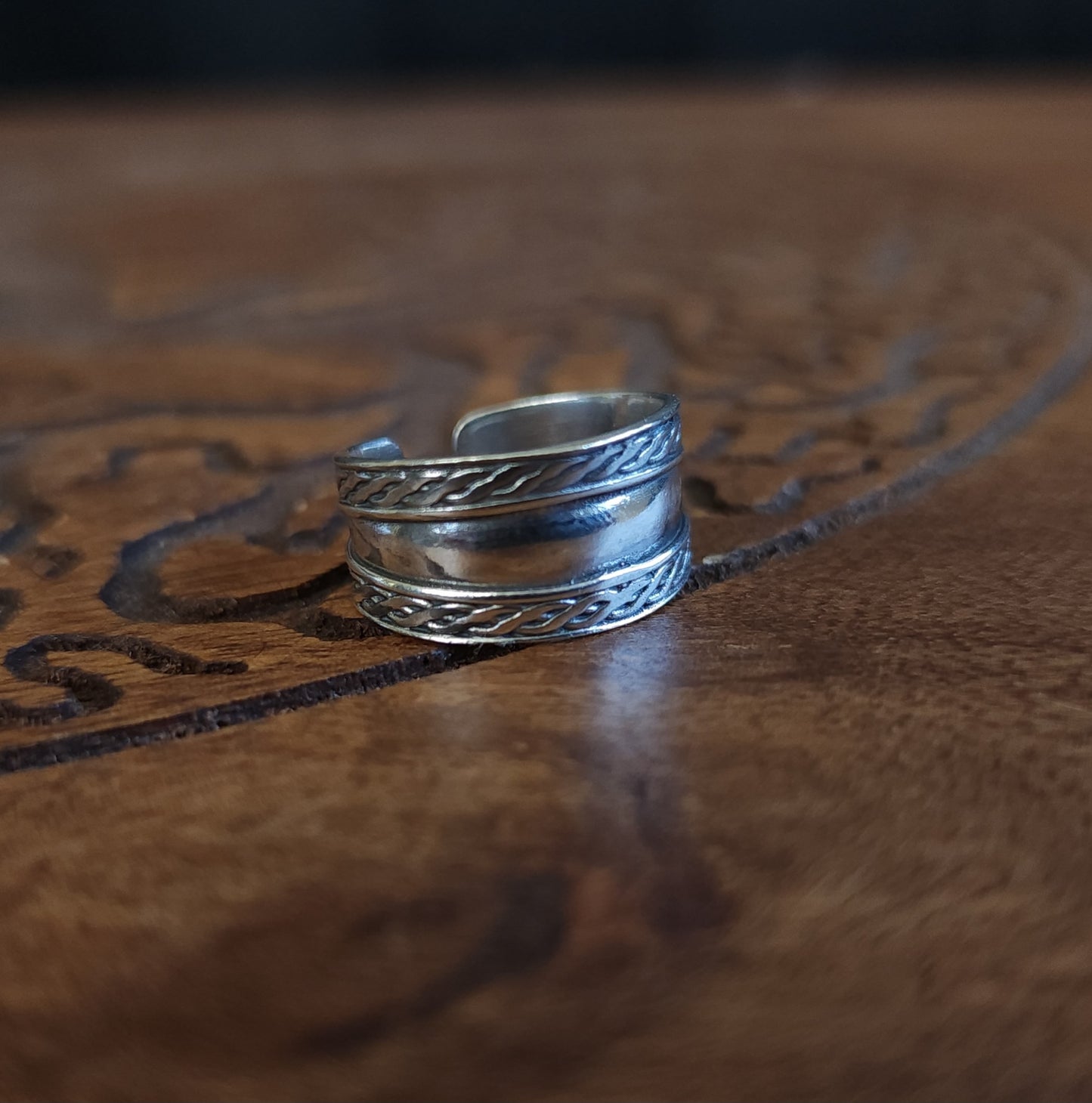 Sterling Silver Boho Toe Ring
