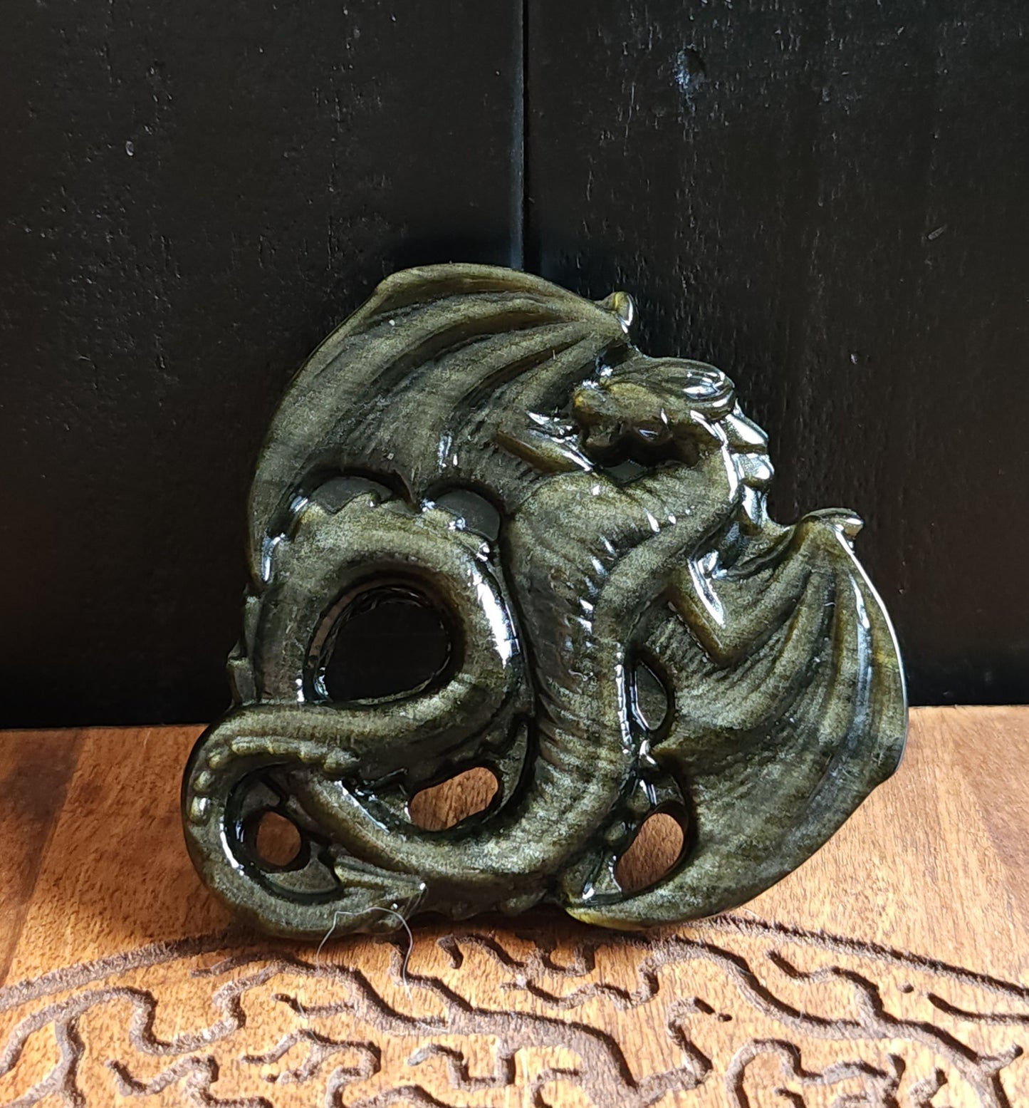 Gold Sheen Obsidian Dragon