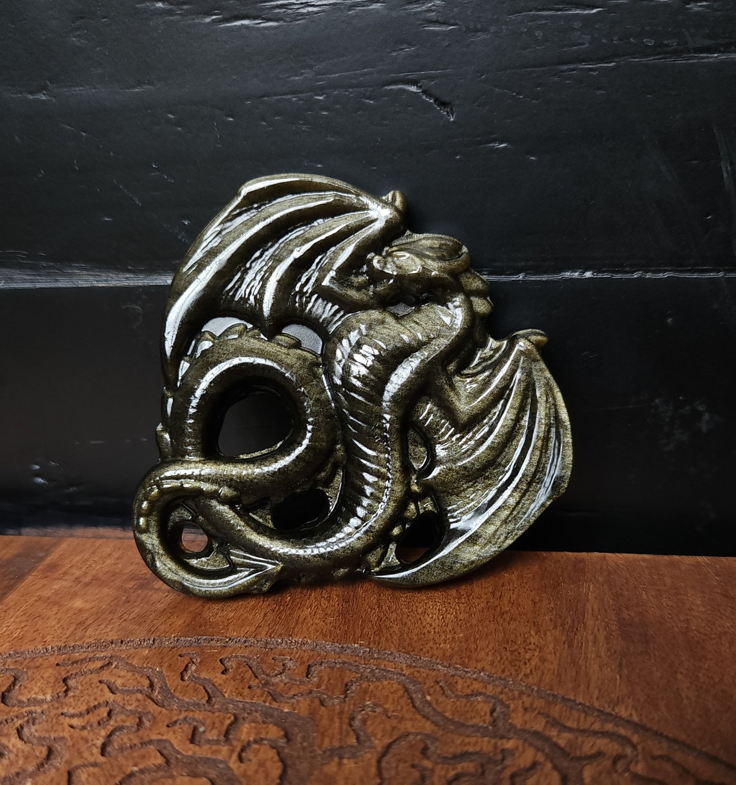 Gold Sheen Obsidian Dragon