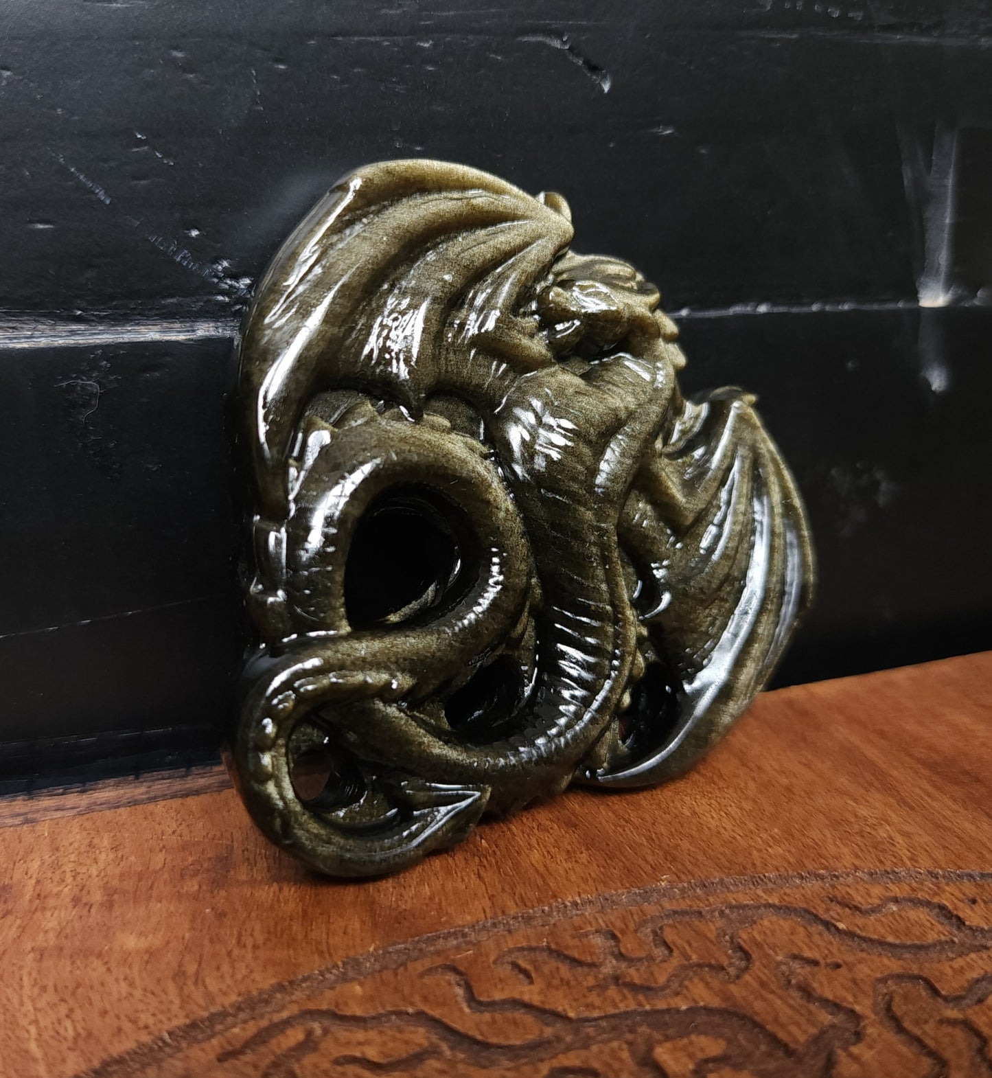 Gold Sheen Obsidian Dragon