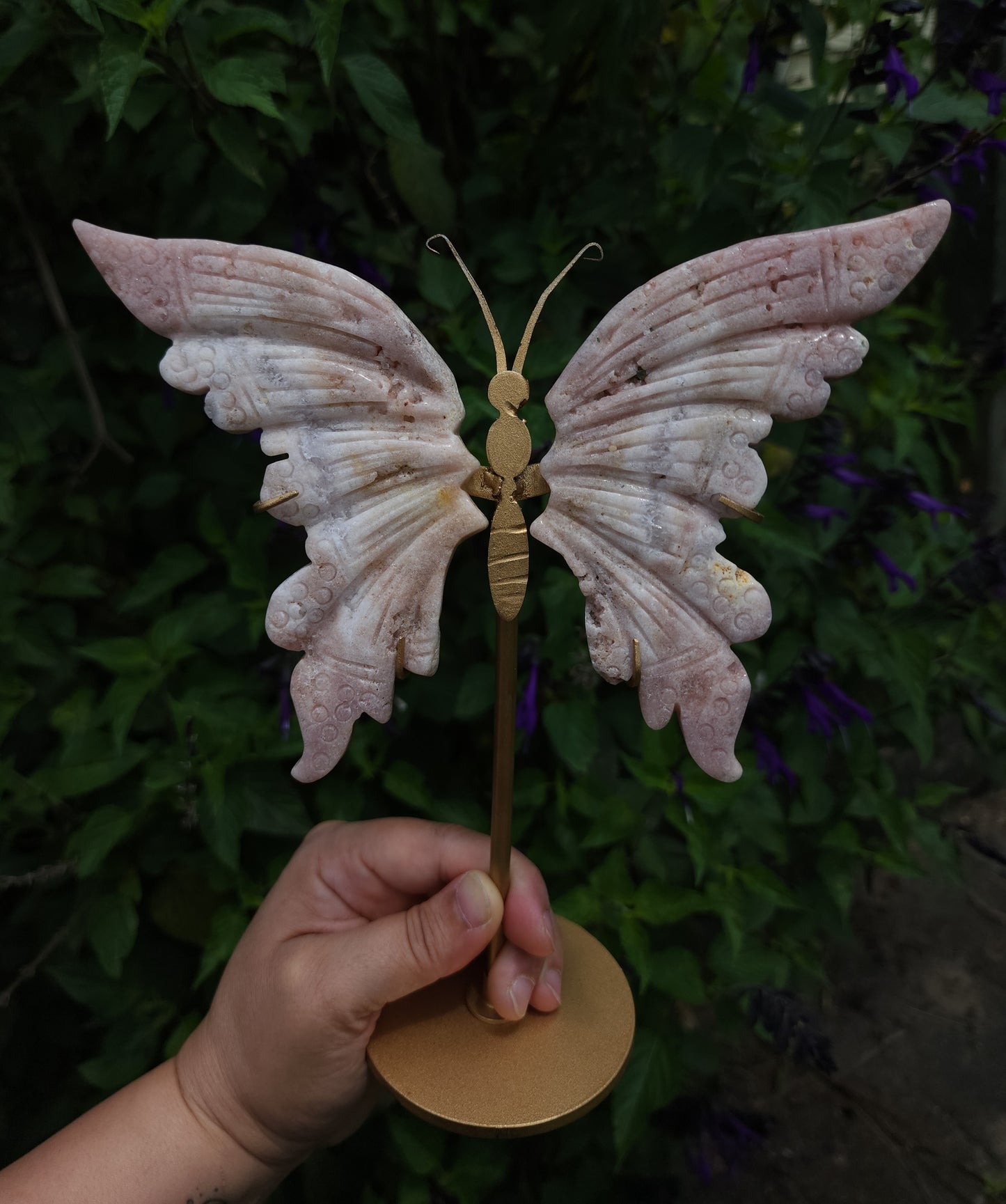 Pink Amethyst Butterfly Wings