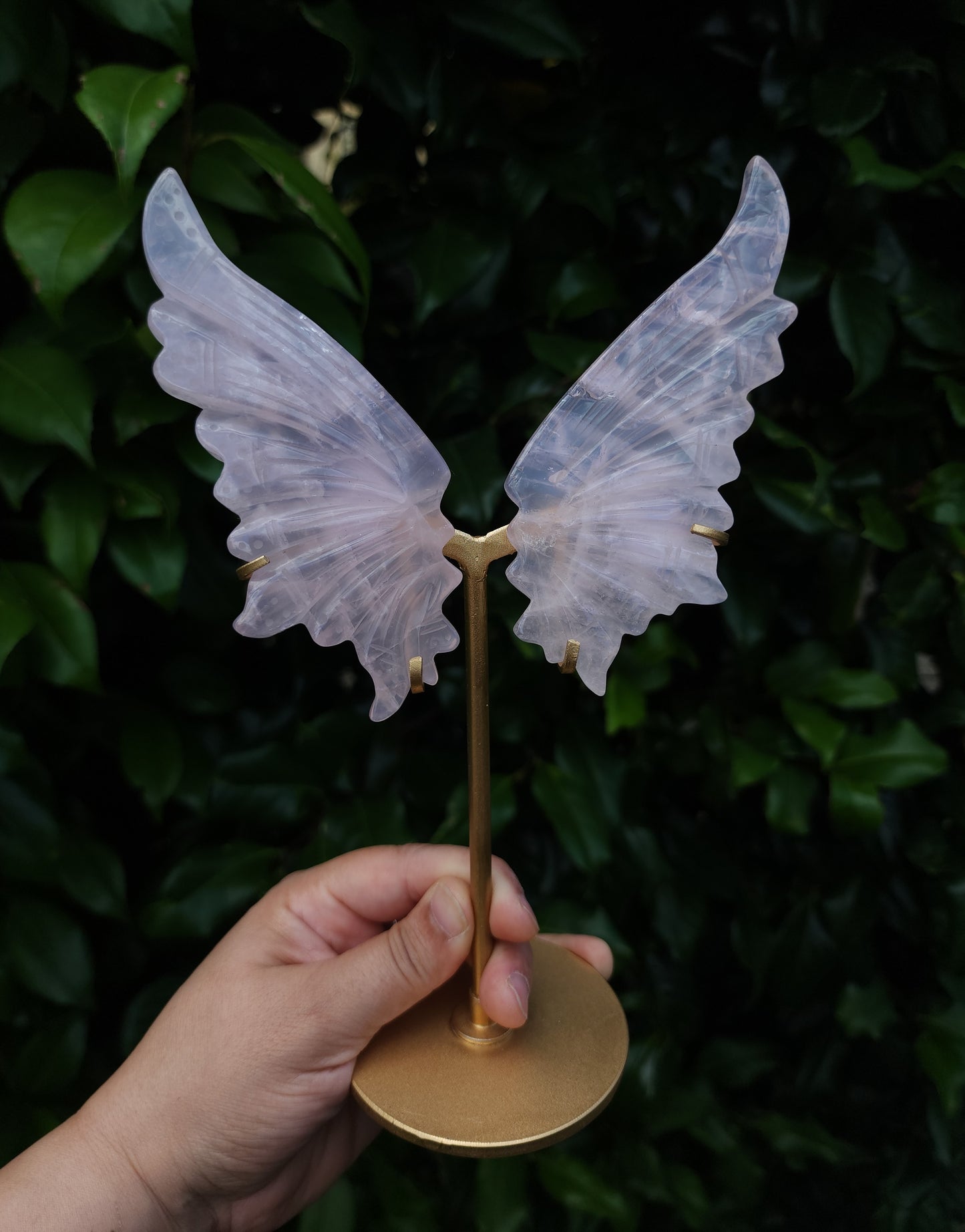 Rose Quartz Fairy Wings