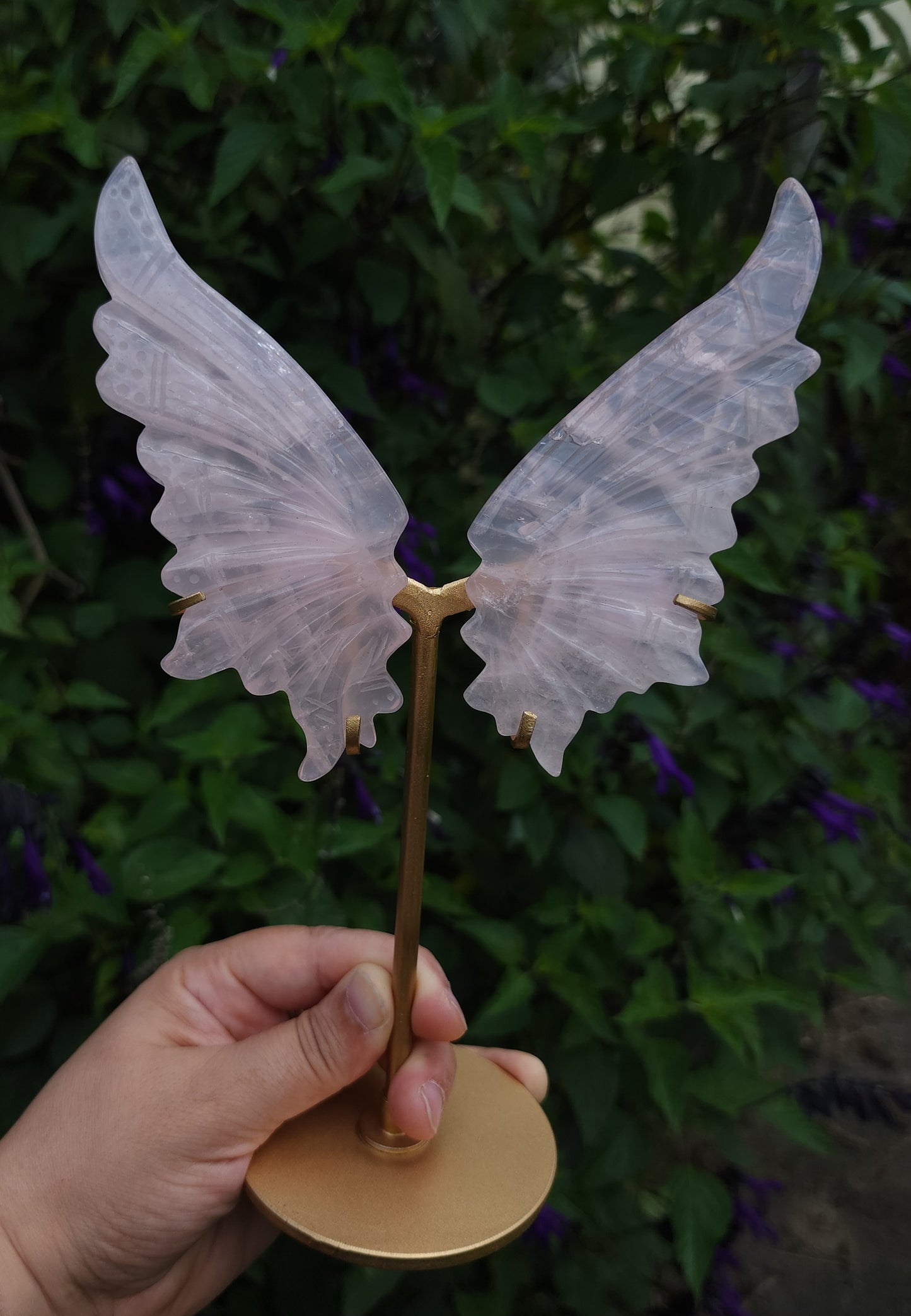Rose Quartz Fairy Wings