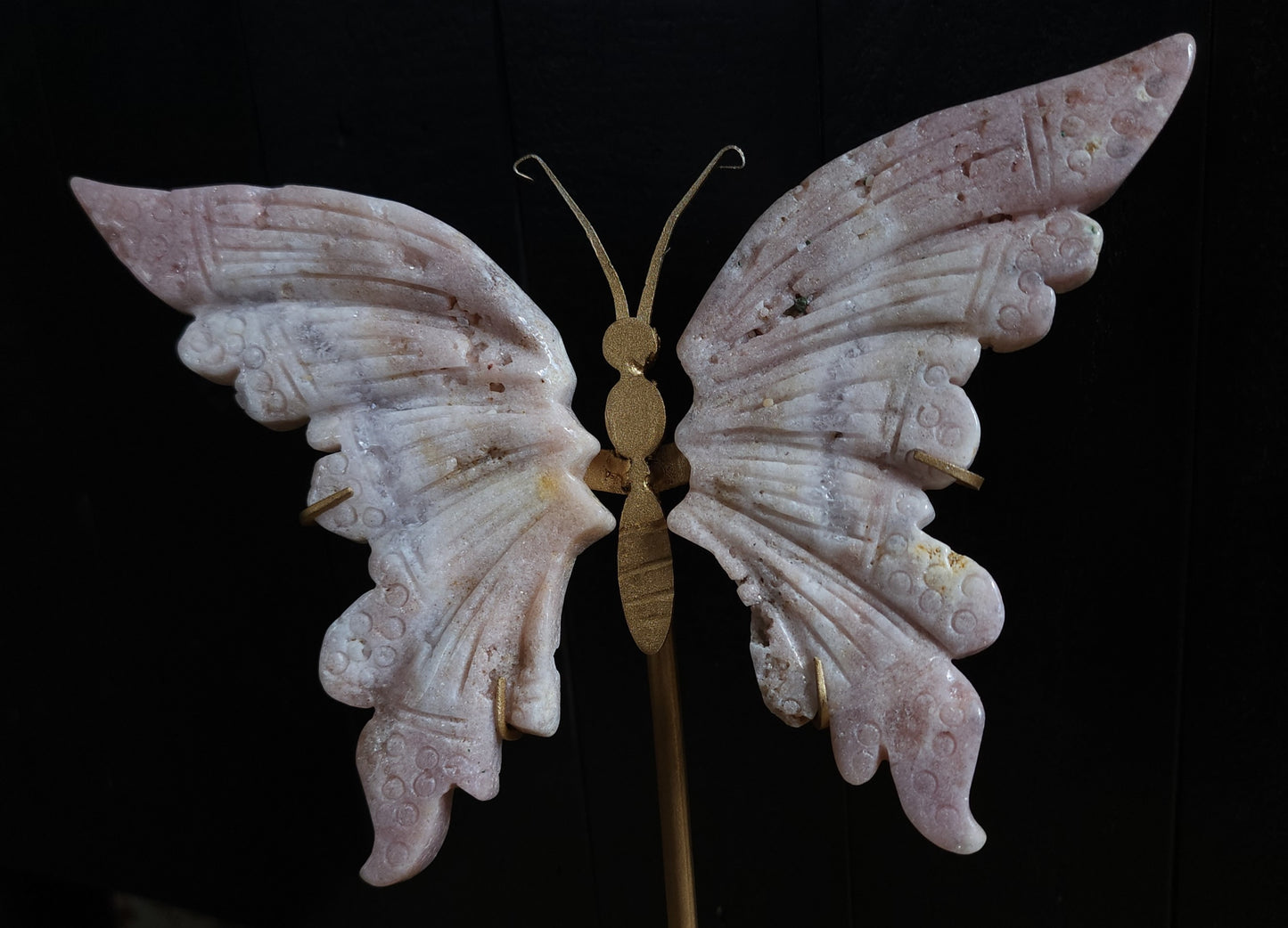 Pink Amethyst Butterfly Wings