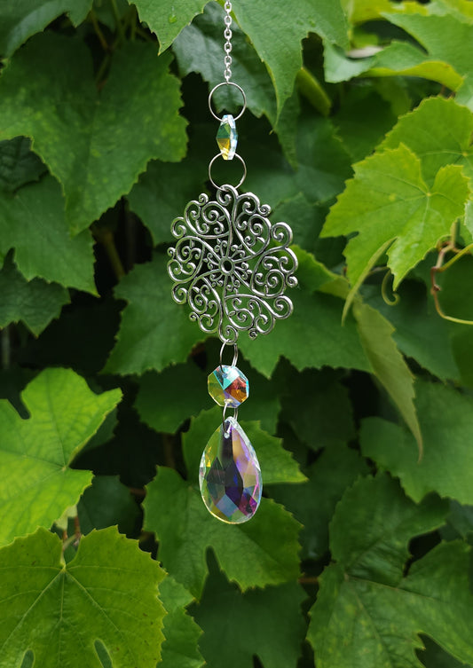 Whimsical Mandala Suncatcher