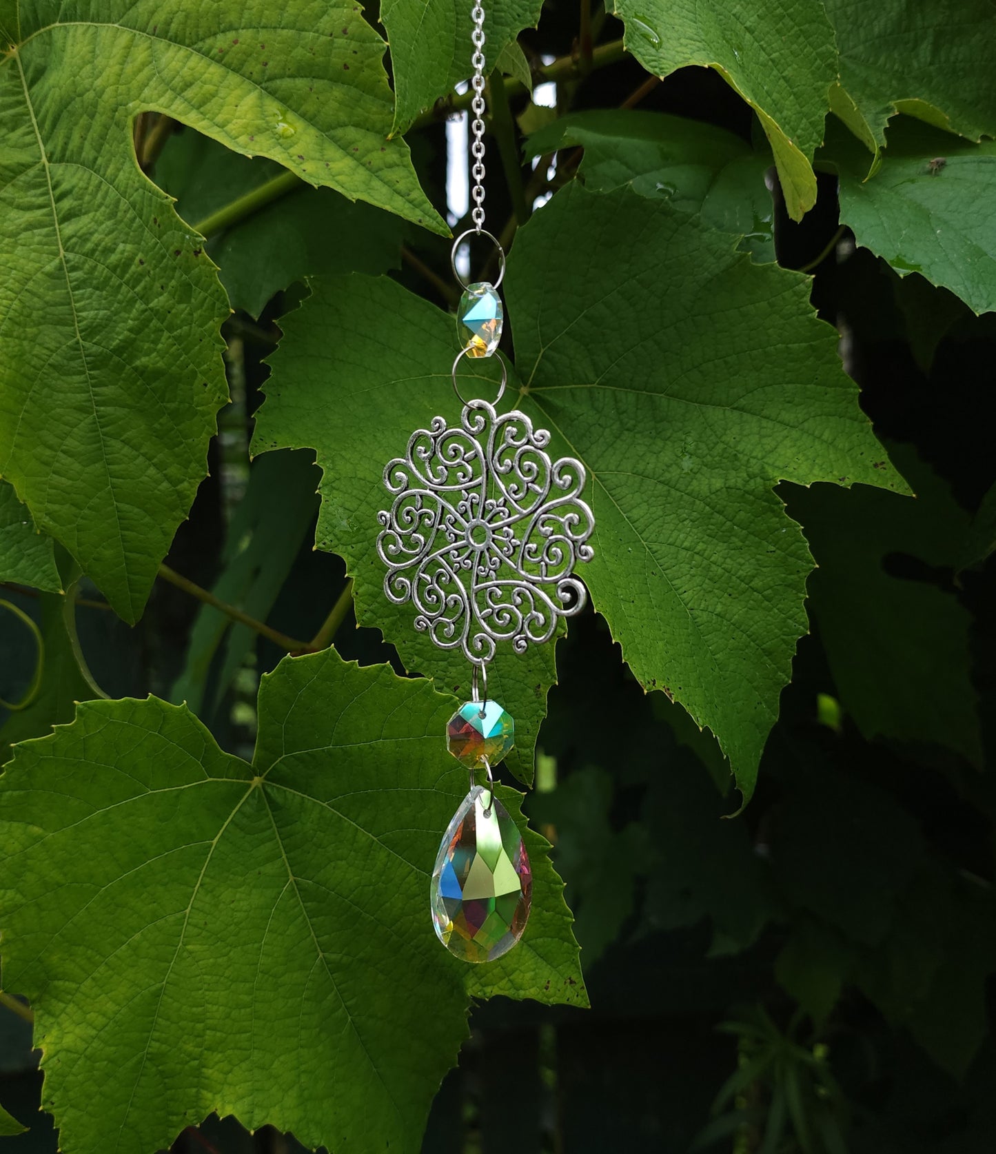 Whimsical Mandala Suncatcher