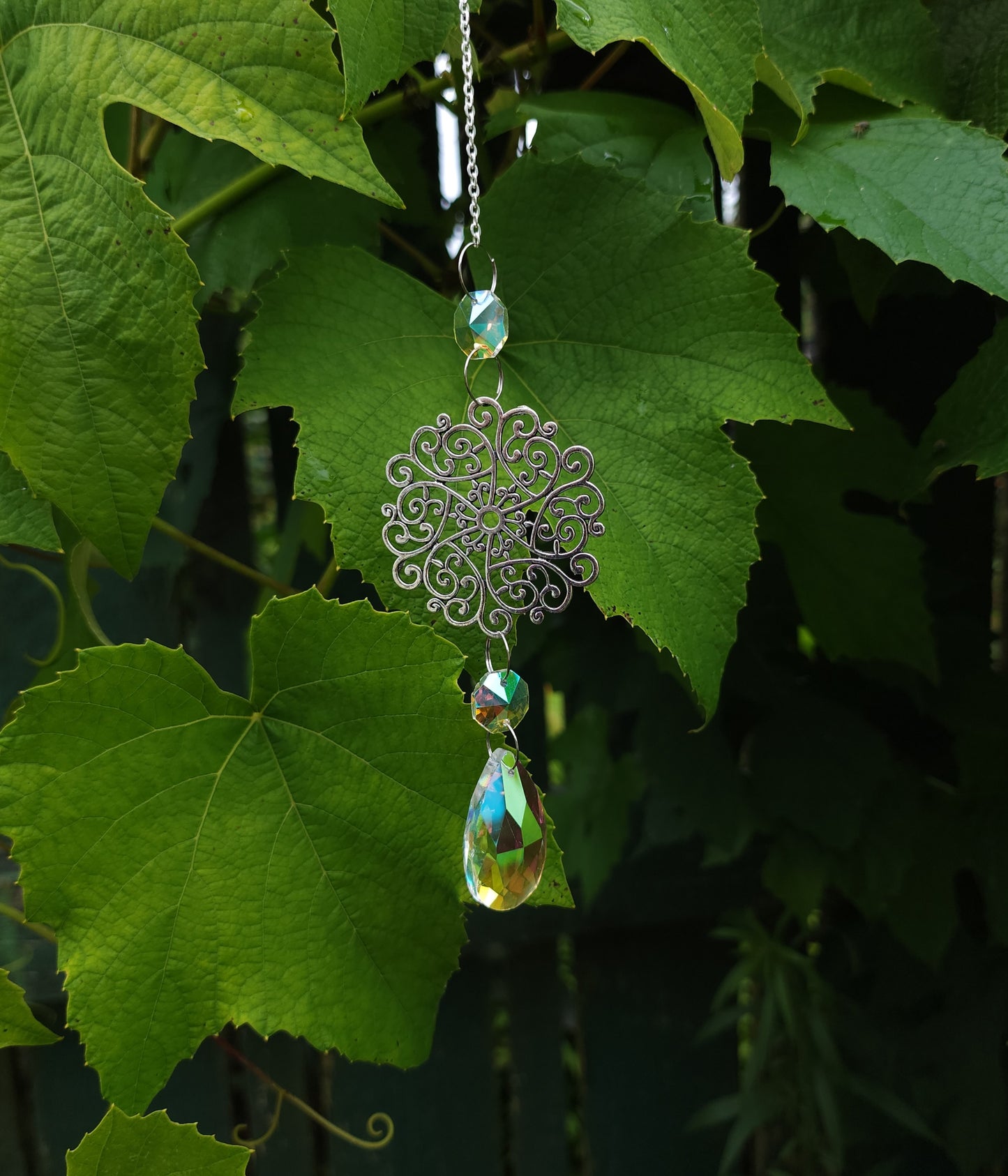Whimsical Mandala Suncatcher