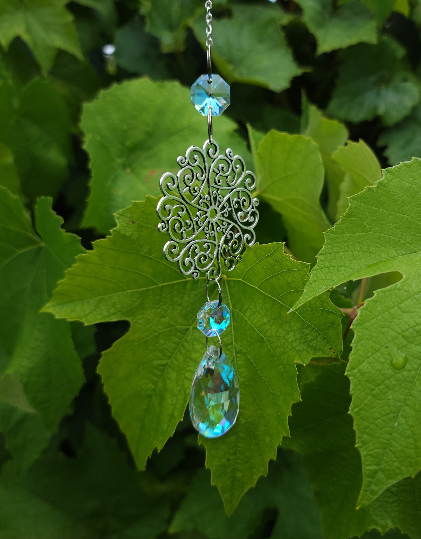 Whimsical Mandala Suncatcher