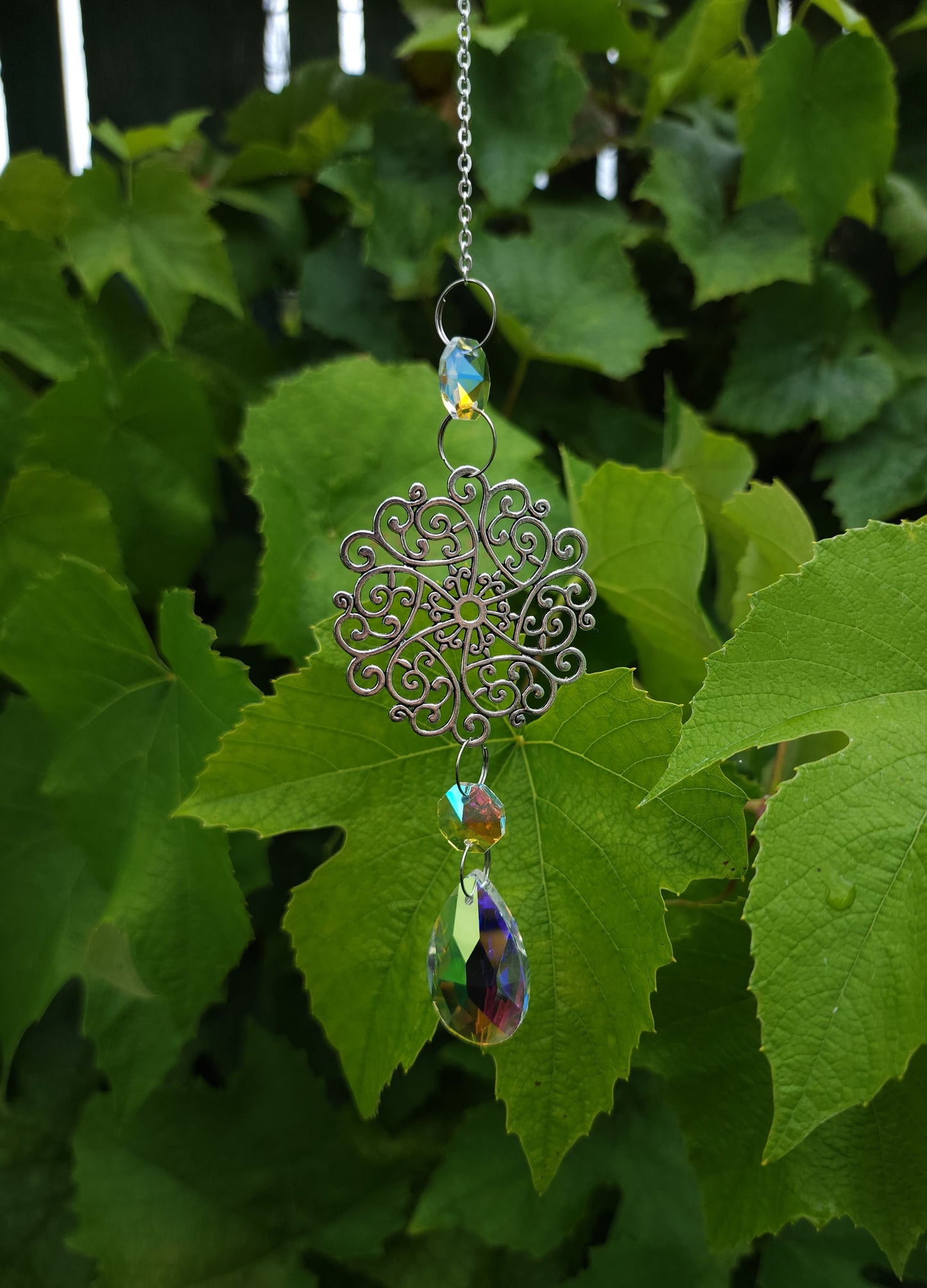 Whimsical Mandala Suncatcher