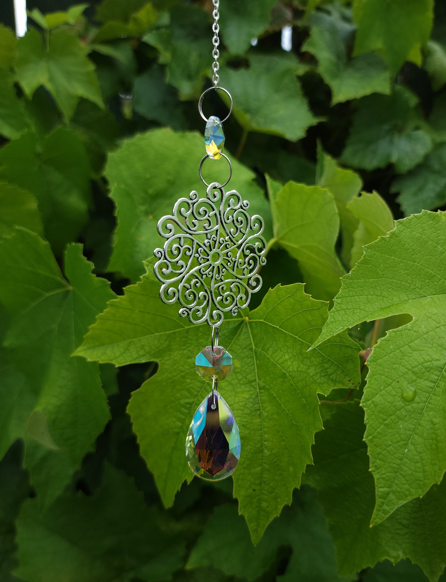 Whimsical Mandala Suncatcher