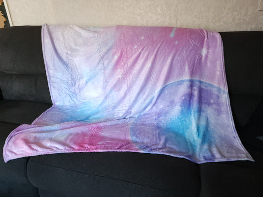 Fantasia Galaxy Minky Blanket