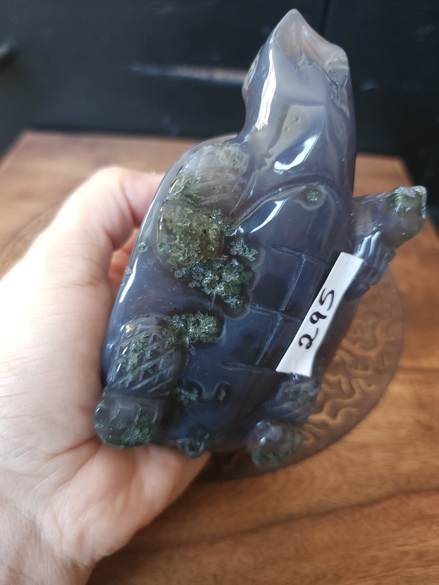 Agate & Quartz Cluster Turtle Carving