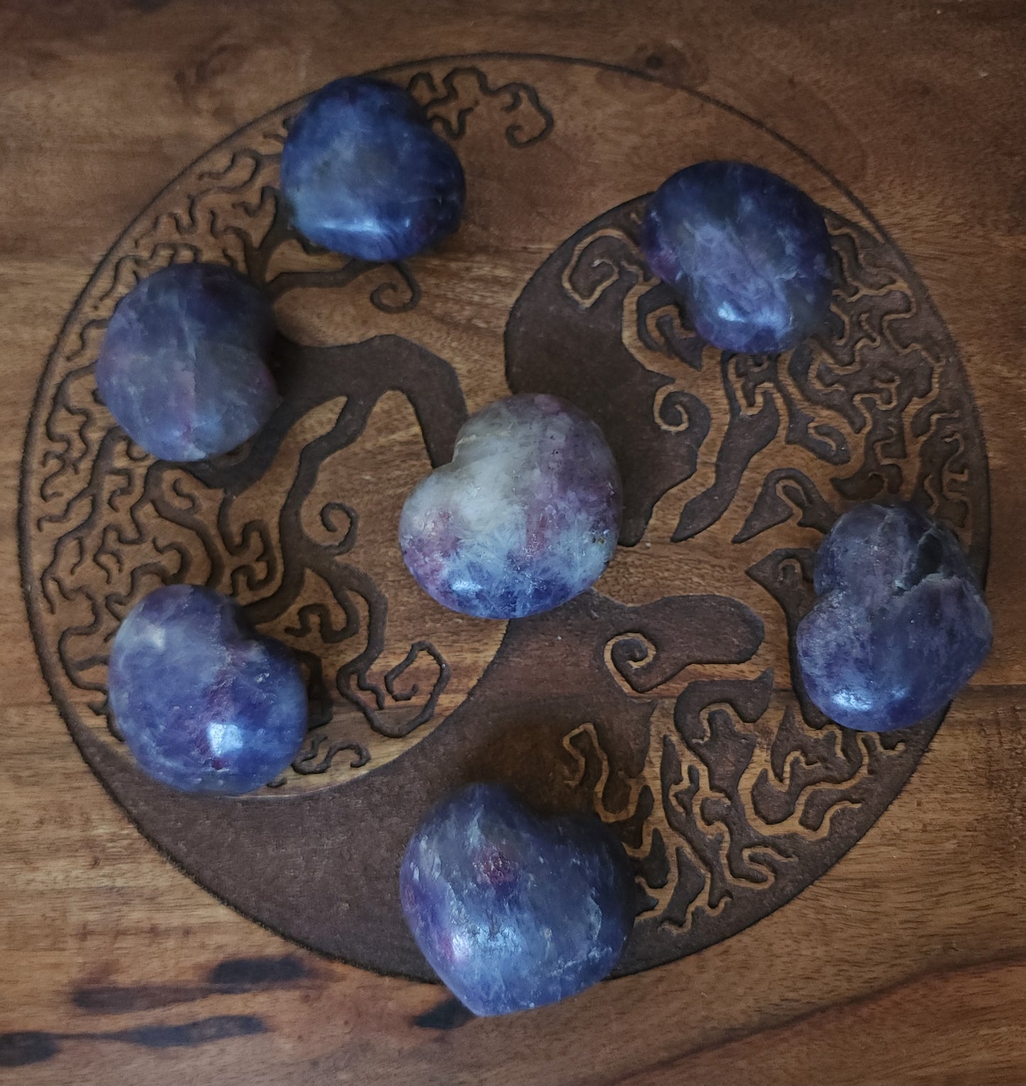 Unicorn Stone Heart Palm Stone