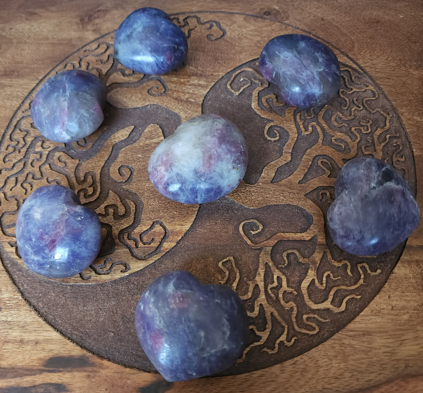 Unicorn Stone Heart Palm Stone