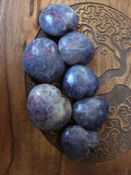 Unicorn Stone Heart Palm Stone