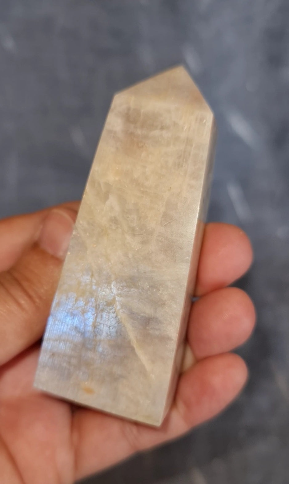 Belomorite - Blue Flash Moonstone Point