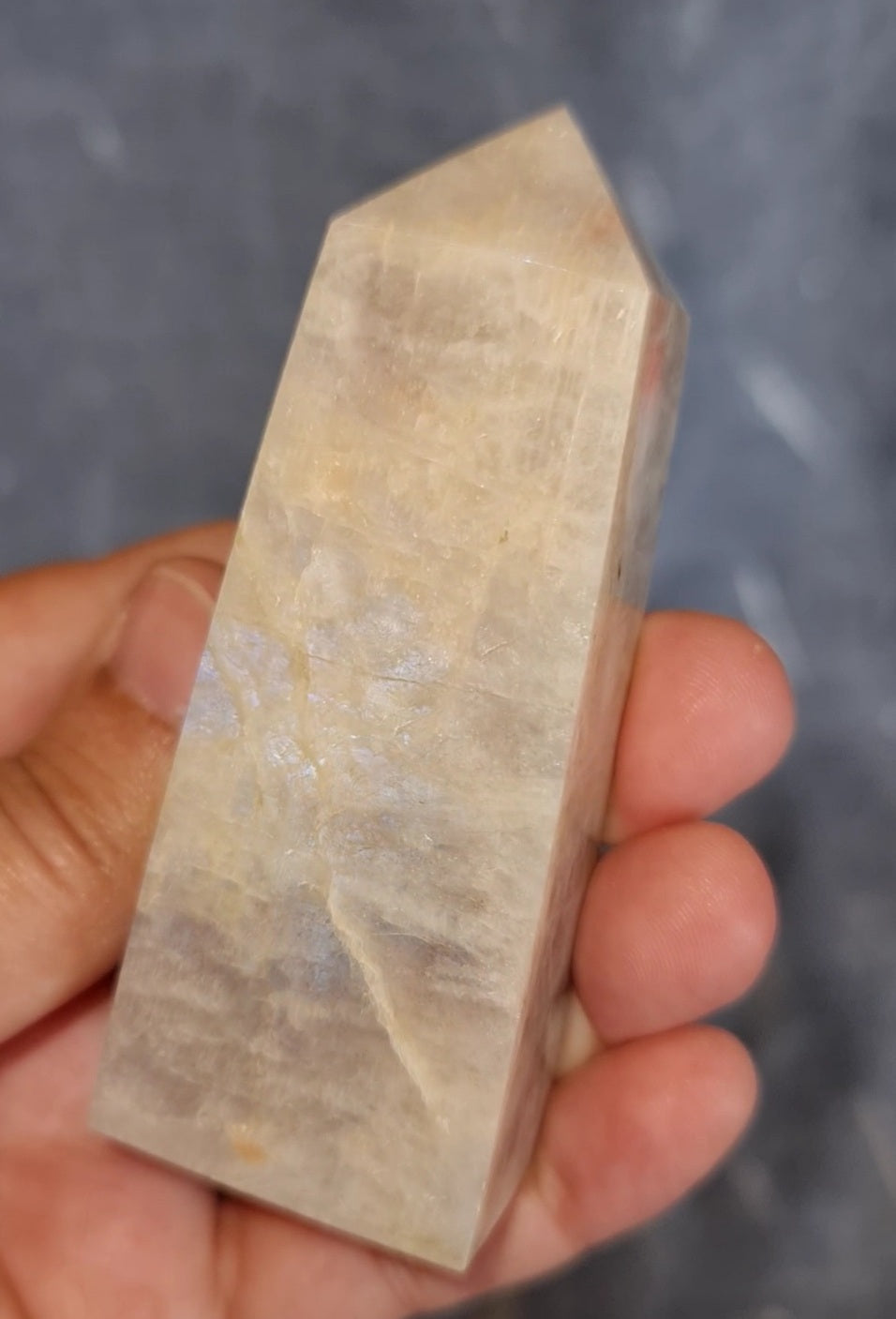 Belomorite - Blue Flash Moonstone Point