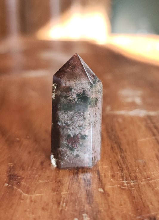 Lodolite Point AAA Garden Quartz